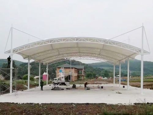 膜結(jié)構(gòu)停車棚案例